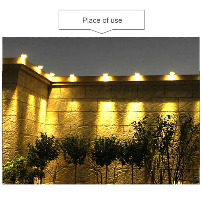 

Led sun light smart solar light Sun Power Gutter house utilities Light Permanent for Garden Houses Fence Shed Walkway nightlight