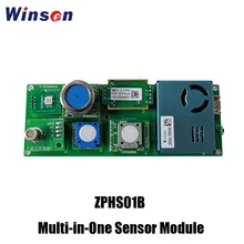 2pcs Winsen ZPHS01B Multi-in-One Sensor Module for CO2, PM2.5, CH2O, O3, CO, TVOC, NO2 Temperature, Humidity Detection UART