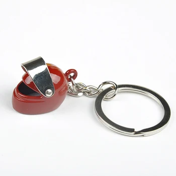 

1PC Creative Motorcycle Bicycle Helmet Key Chain Ring Keychain Keyring Key Fob