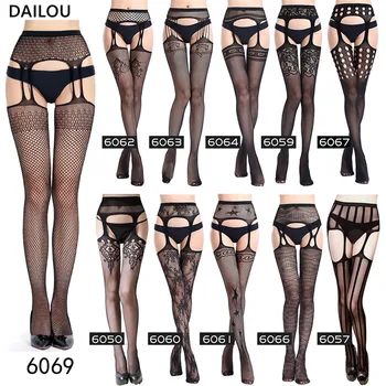 

Women sexy stockings transparent hollow black pantyhose lace jacquard funny stockings big mesh fishnet Over Knee Long Stocking