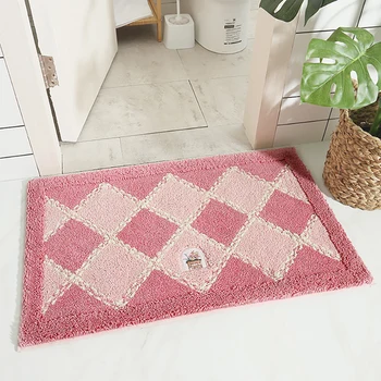 

45*65cm/50*80cm Home Carpet Flocking Floor Mat Entrance Absorbent Door Mats In The Hallway Living Room Outdoor Non-slip Doormat