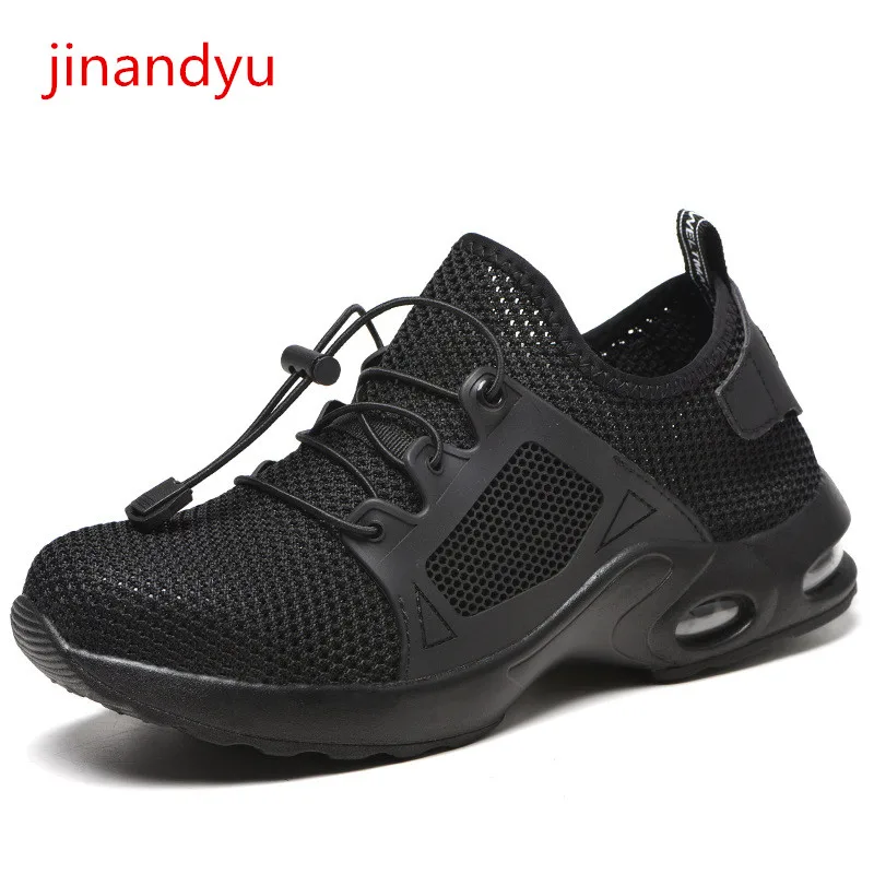 

Unisex Breathable Mesh Work Boots Steel Toe Safety Shoe Outdoor Lightweight Soft Anti-Puncture Anti-Piercing Protective Footwear