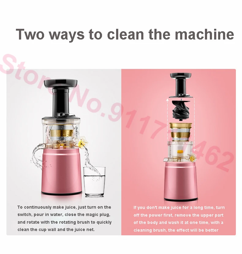 FilterFree Juicer Multifunctional Slow Juicer Extractor High Nutrient Fruit Vegetable Mixer