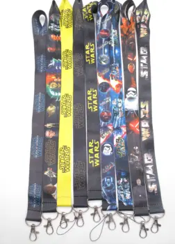 

10 pcs/20 pcs/50 pcs cartoon star wars Lanyard Key Lanyard Cosplay Badge ID Cards Holders Neck Straps Keyring C18
