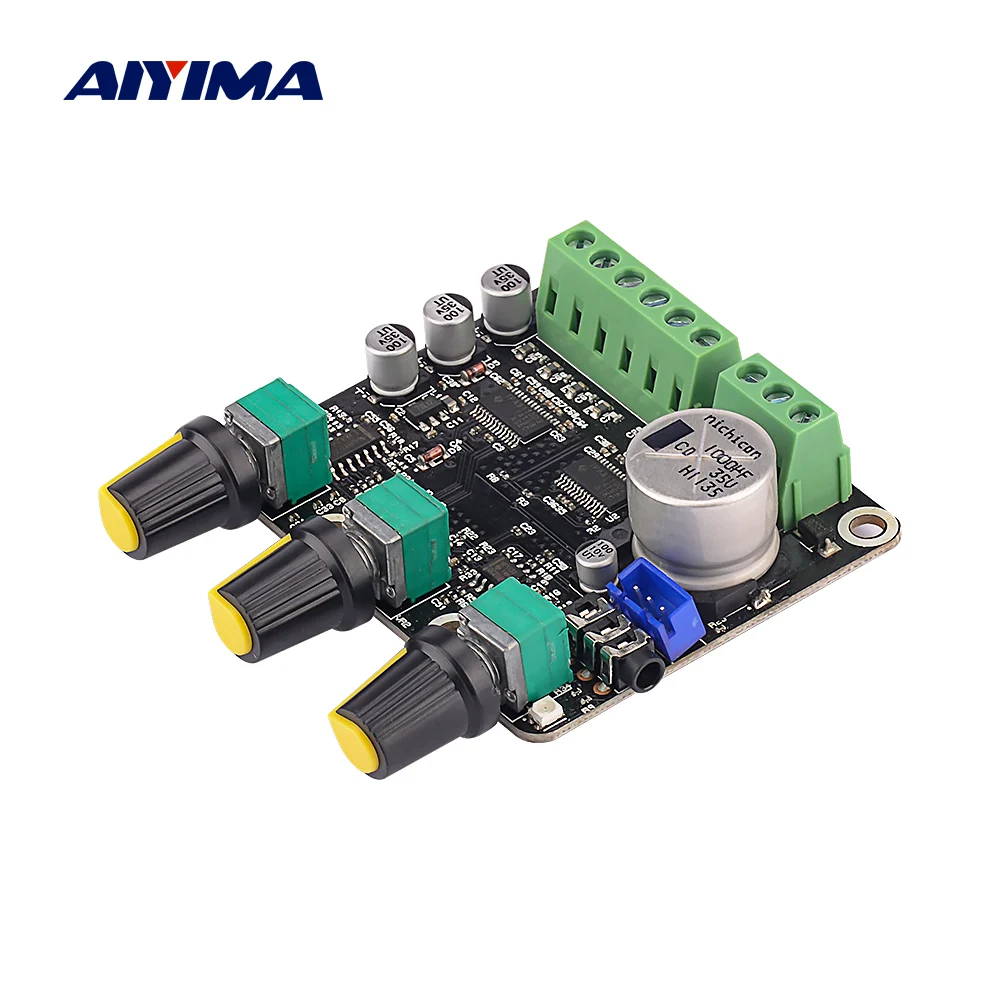 AIYIMA усилитель 2 1 TPA3110D2 сабвуфера аудиоплата 15x2 + 30 Вт Hifi стерео NE5532 Amp для
