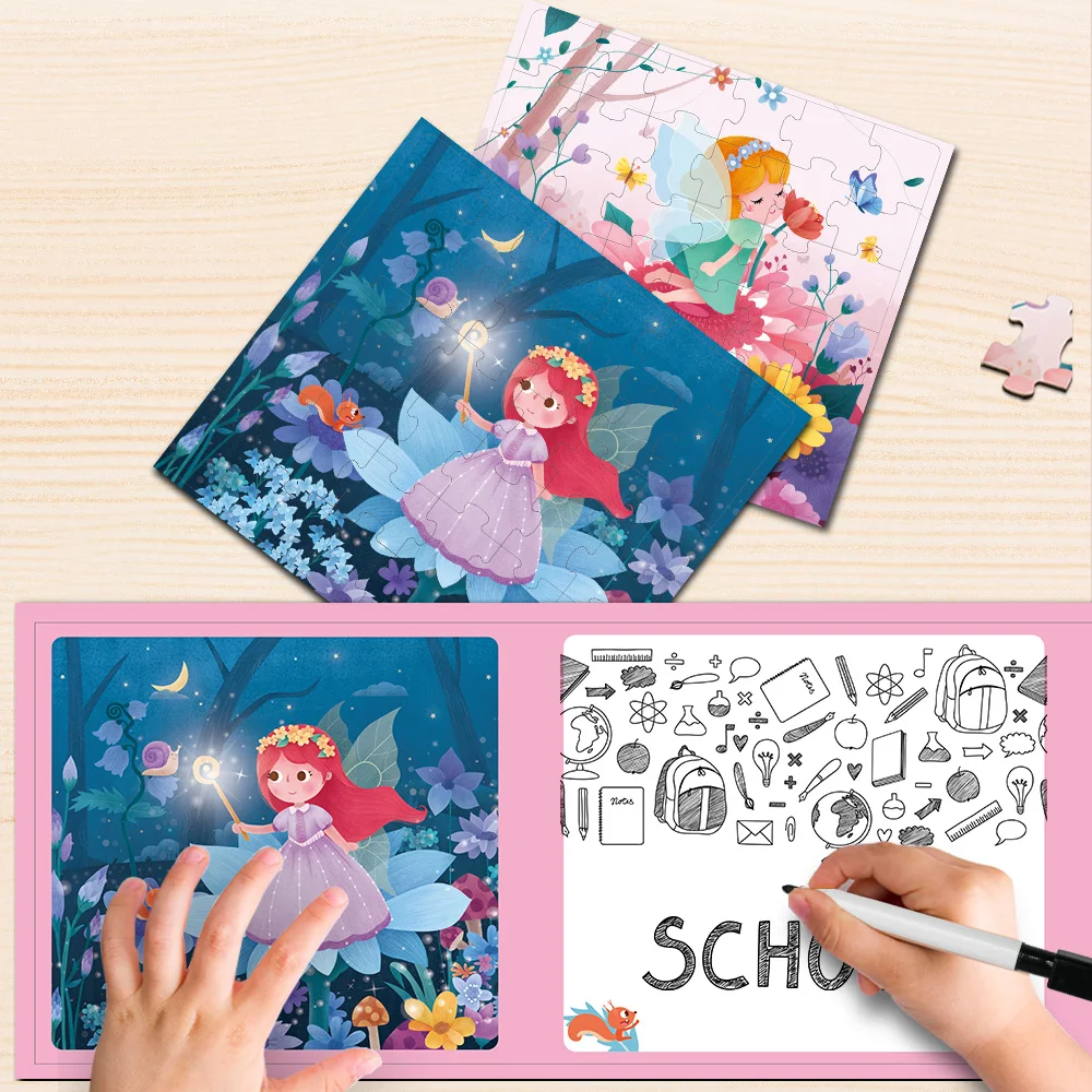 72 шт. пазл Цветок Ангел Магнитный Детские пазлы детские дошкольные развивающие