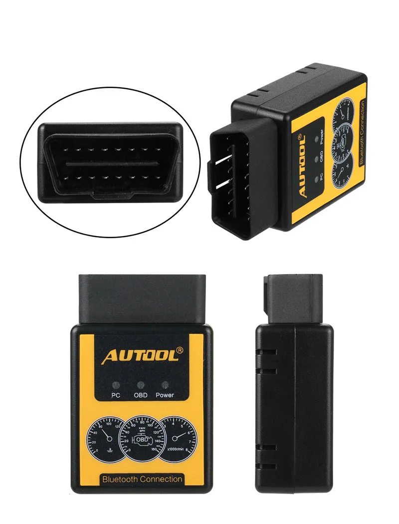 Официальный AUTOOL C1 AUTOOL A1 OBD2 сканер V1.5 Bluetooth OBD2 OBD II автомобильный диагностический сканер лучше, чем ELM327