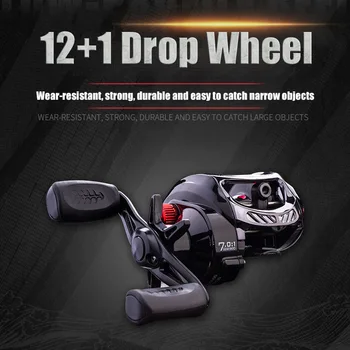 

Lure Fishing Reel Strong Bearing Metal Wear Resistant Low Profile Baitcasting Reel YA88