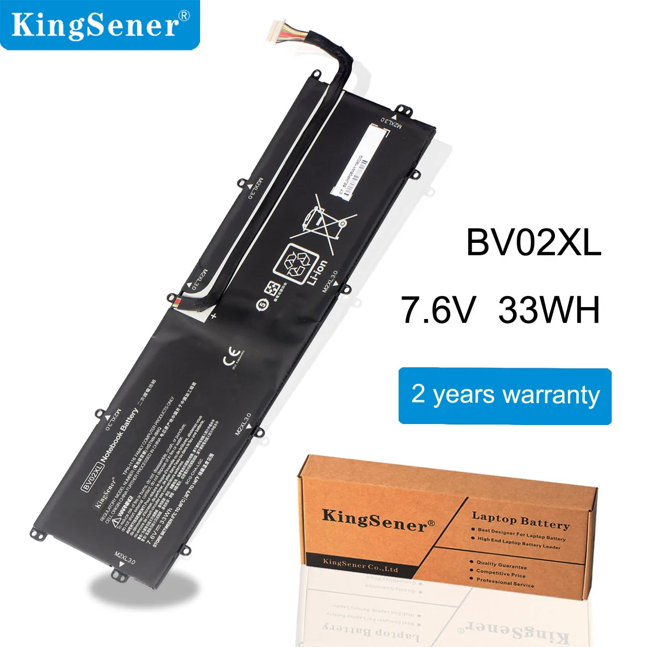 

KingSener BV02XL 775624-121 Laptop Battery For HP Envy X2 13-J050NA J000NP J012DX J099NX HSTNN-IB6Q TPN-I116 7.6V 33WH