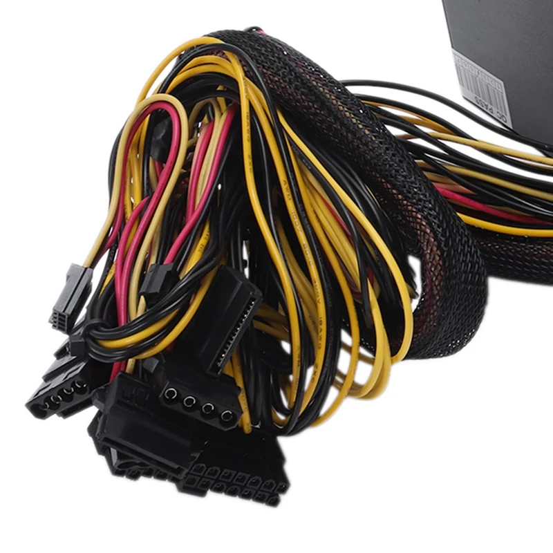 170-260 В Макс. 650 Вт блок питания Psu Pfc красный 12 см тихий вентилятор 24Pin 12В ПК компьютер Sata игровой ПК блок питания для Intel Amd Com