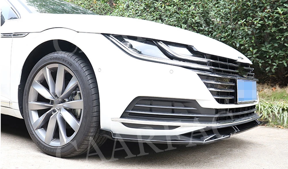 3 шт./компл. ABS передний бампер спойлер разветвители для Volkswagen VW CC