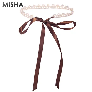 

MISHA NEW Chokers Necklace Women Ladies High Quality Natural Pearl Necklace Wedding Birthday Gifts Fashion Choker Necklace 2357