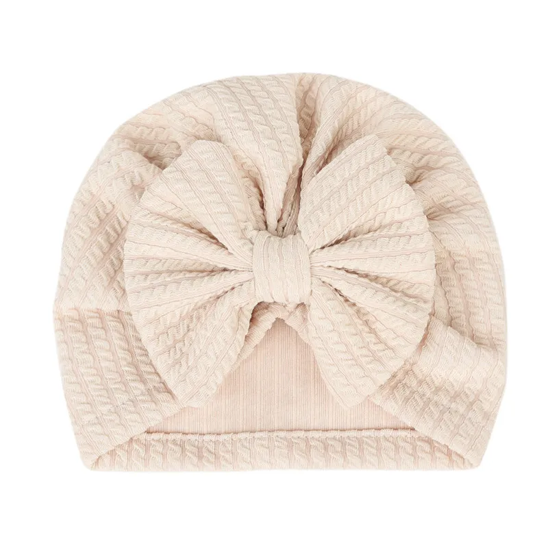 Baby Headband Solid Cotton Big Bow Hat Baby Kids Headbands Soft Comfortable Cat Turban Children Hair Accessories