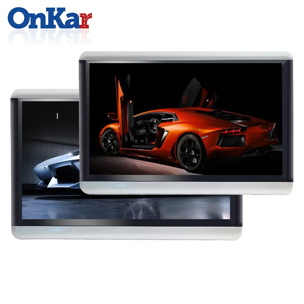 ONKAR Android 6,0 Автомобильный подголовник монитор 2+ 16 Гб 1920*1080 HD 1080P Поддержка зеркальная связь Wifi FM радио Mp4 SD HDMI av вход/выход - Цвет: 1 Pair 12.5 Monitor