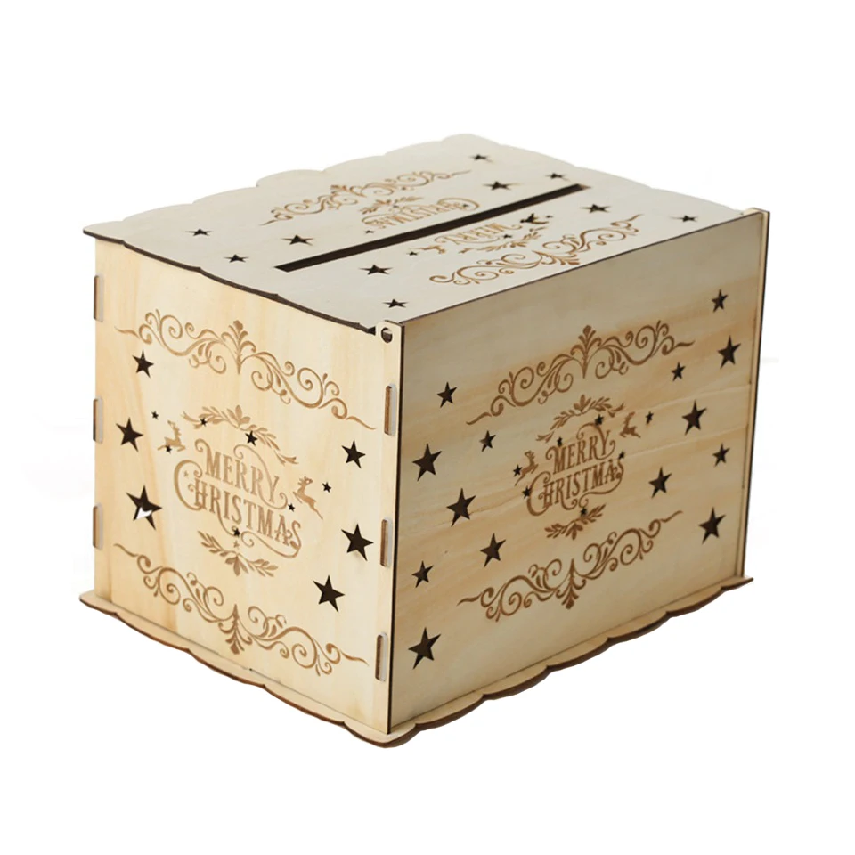 Christmas DIY Wooden Gift Card Box (9)