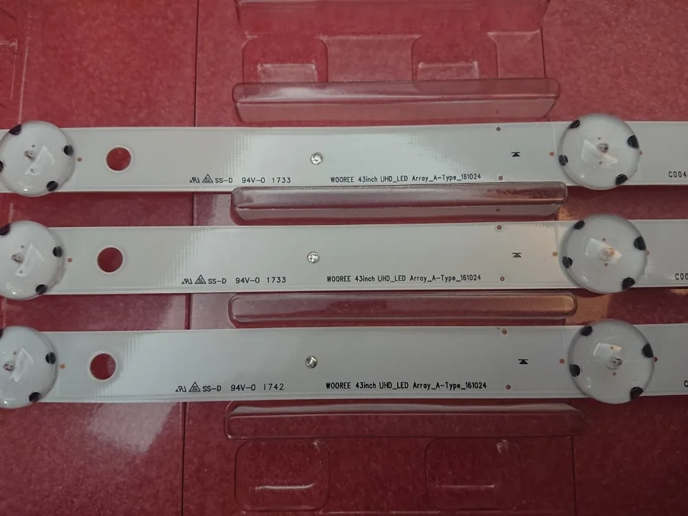 Новые 3 шт. 7 светодиодный 83 см светодиодный подсветка полосы для LG 43UJ6300 LC43490063A WOOREE 17Y 43 дюймов UHD _ светодиодный LC43490063A LC43490072A LC43490073A