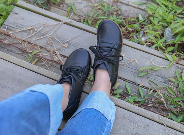 35-46) женские ботильоны женские ботинки из натуральной кожи ручной работы размера плюс обувь на шнуровке с круглым носком женская обувь(5188-8