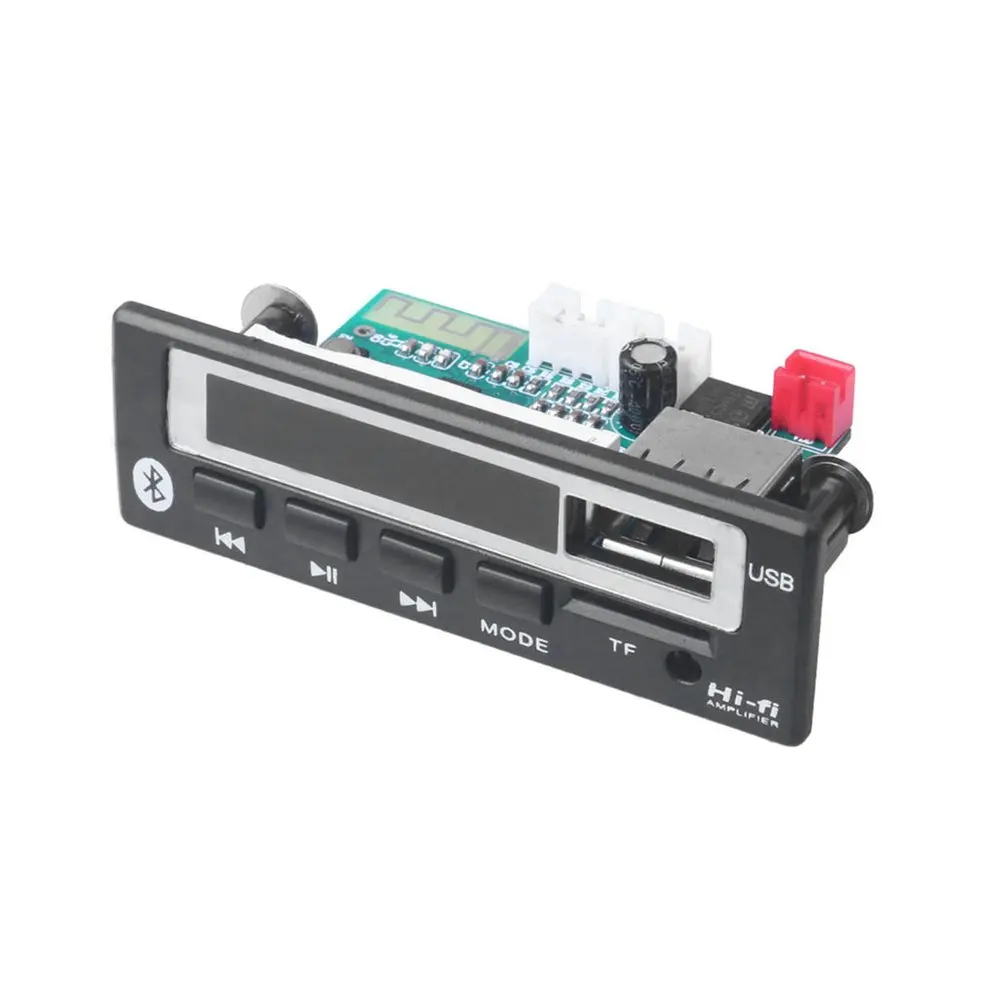 MP3 WMA WAV декодер доска 5 в 12 В беспроводной аудио модуль цветной экран USB TF FM радио для автомобиля аксессуары