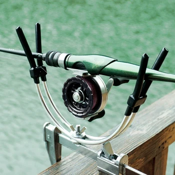 

Fishing Rod Holder 360 Support Rod Bracket Adjustable Stainless Steel Foldable Fishing Bracket