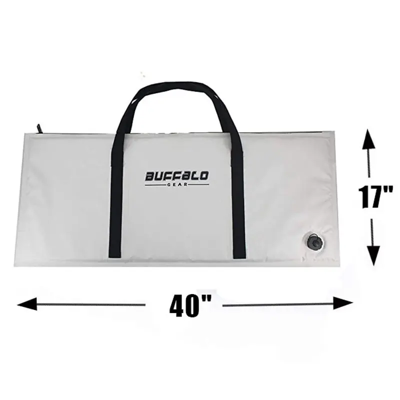 100×43CM Insulated Fishing Cooler Bag Foam Fish Transport Zipper Bag  Waterproof Marine Freezer Bag for Sailor Fishermen Angler