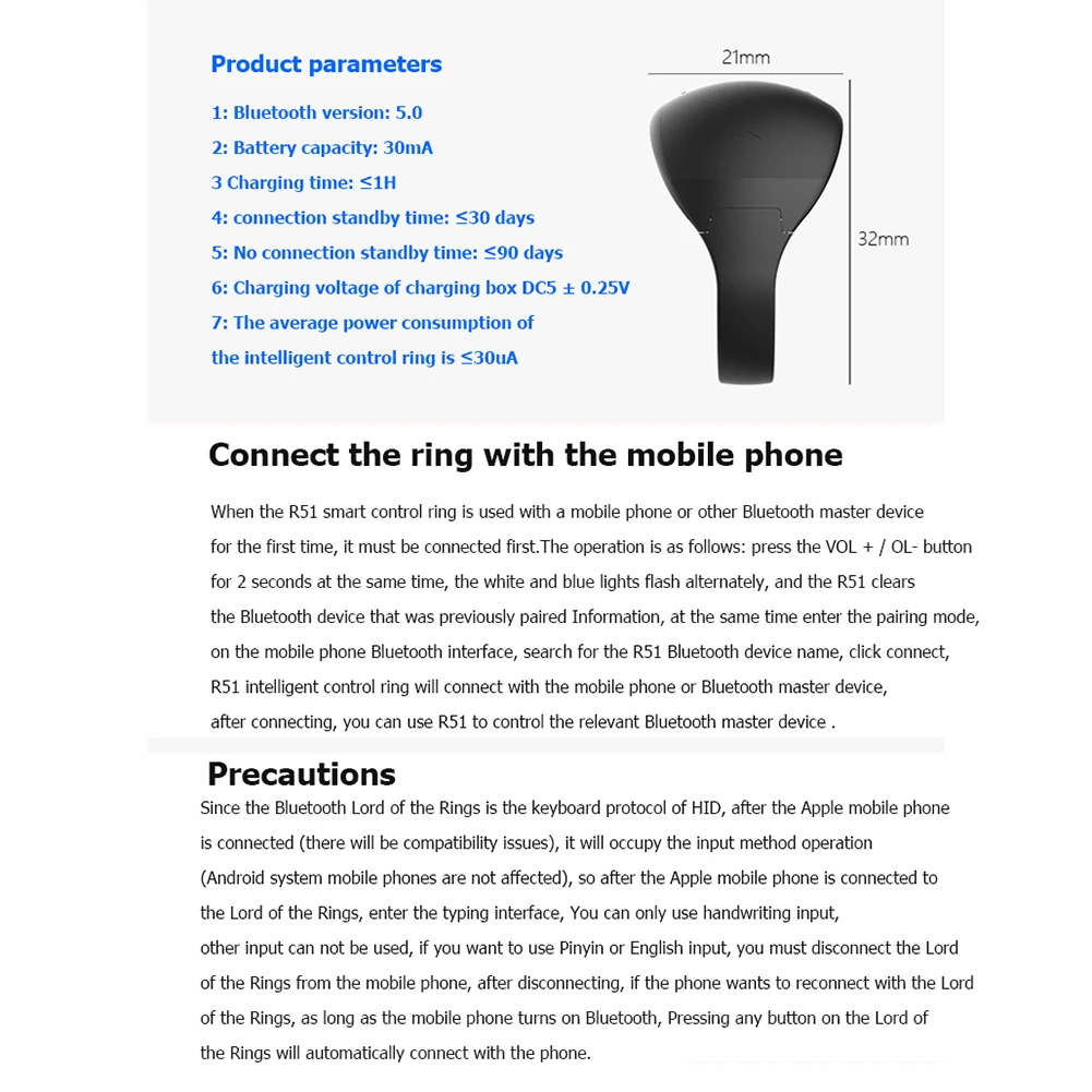 R51 portátil dedo anillo Bluetooth control remoto para Ios Android phone tv box R51 portátil dedo anillo Bluetooth control remoto para Ios Android phone tv box
