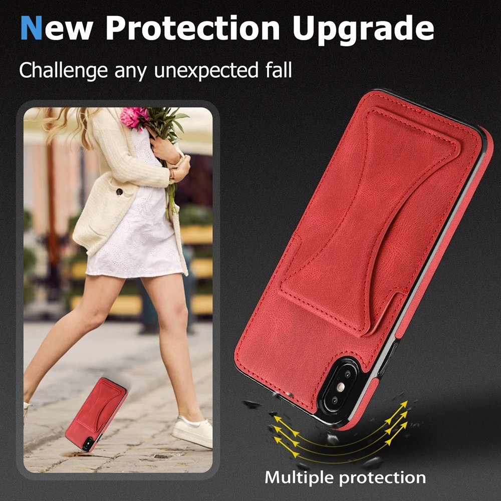 Luxury Wallet Card Slot PU Leather Phone Case for iPhone 11 12 Pro Max 13 Mini SE 2 X Xs Xr 7 8 Plus Magnetic Fold Stand Cover Luxury Wallet Card Slot PU Leather Phone Case for iPhone 11 12 Pro Max 13 Mini SE 2 X Xs Xr 7 8 Plus Magnetic Fold Stand Cover