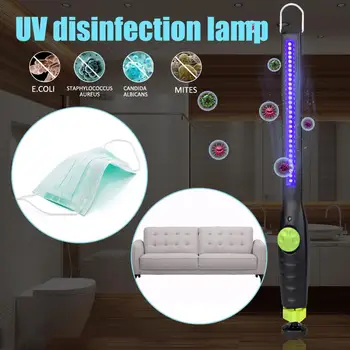 

Rechargeable 30 LED UV Disinfection Bactericidal Lamp Portable Disinfection Rod Ultraviolet Mask Germicidal Lamp