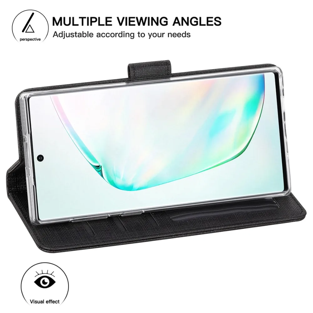 Модный кожаный чехол для samsung Galaxy Note 10 Pro, откидной Чехол-кошелек с отделением для карт, чехол для Galaxy Note 10