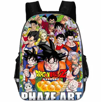 

Anime Dragon Ball Z / Super Backpack Children School Bags Teenager Boys Girls School Backpack Saiyan Goku Book Bag Gift