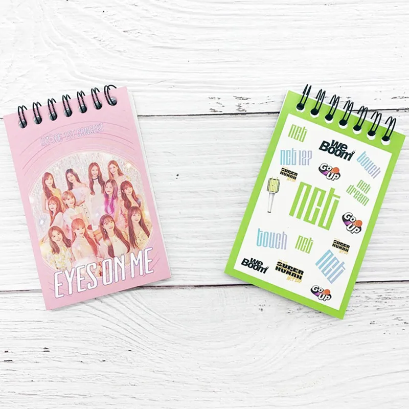 Kpop BLACKPINK NCT Izone X1 IZONE TWICE Lisa Jennie Rose Jisoo портативные Pocketbook блокноты для заметок