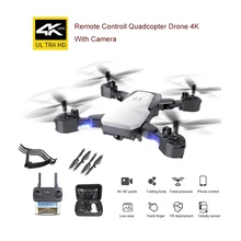 Mini helicóptero teledirigido con cámara HD, 4K, 25 minutos de vuelo, modo de mantenimiento de altura, plegable, control remoto, Quadcopter, Kit, juguetes para niños, regalo