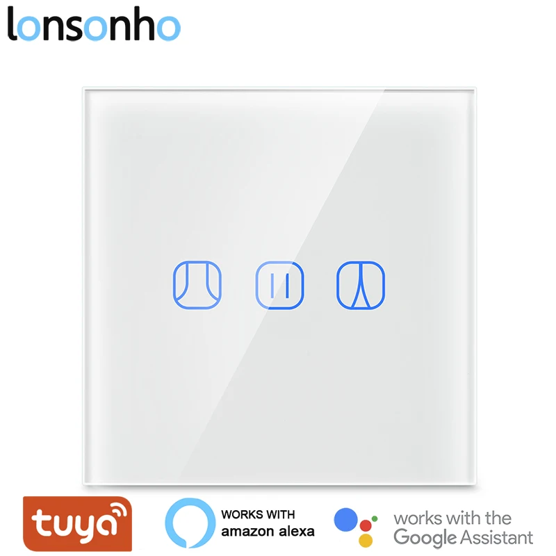 Lonsonho Wifi умный штора переключатель двери гаража для электрического прокрутки двигателя Tuya Smart Life App Alexa Google Home