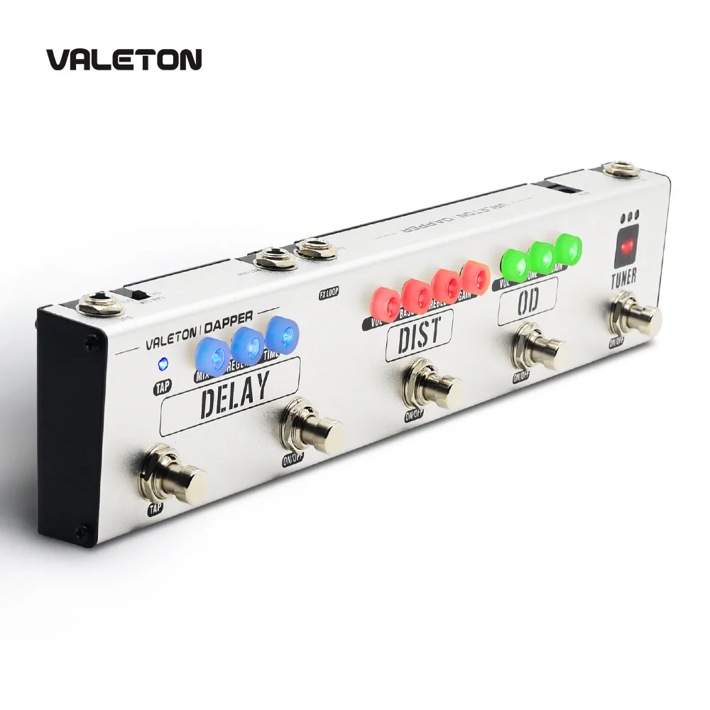 Valeton Multi эффекты газа педаль De Gutaria Классическая серия 4 в 1 с тюнер перегруза