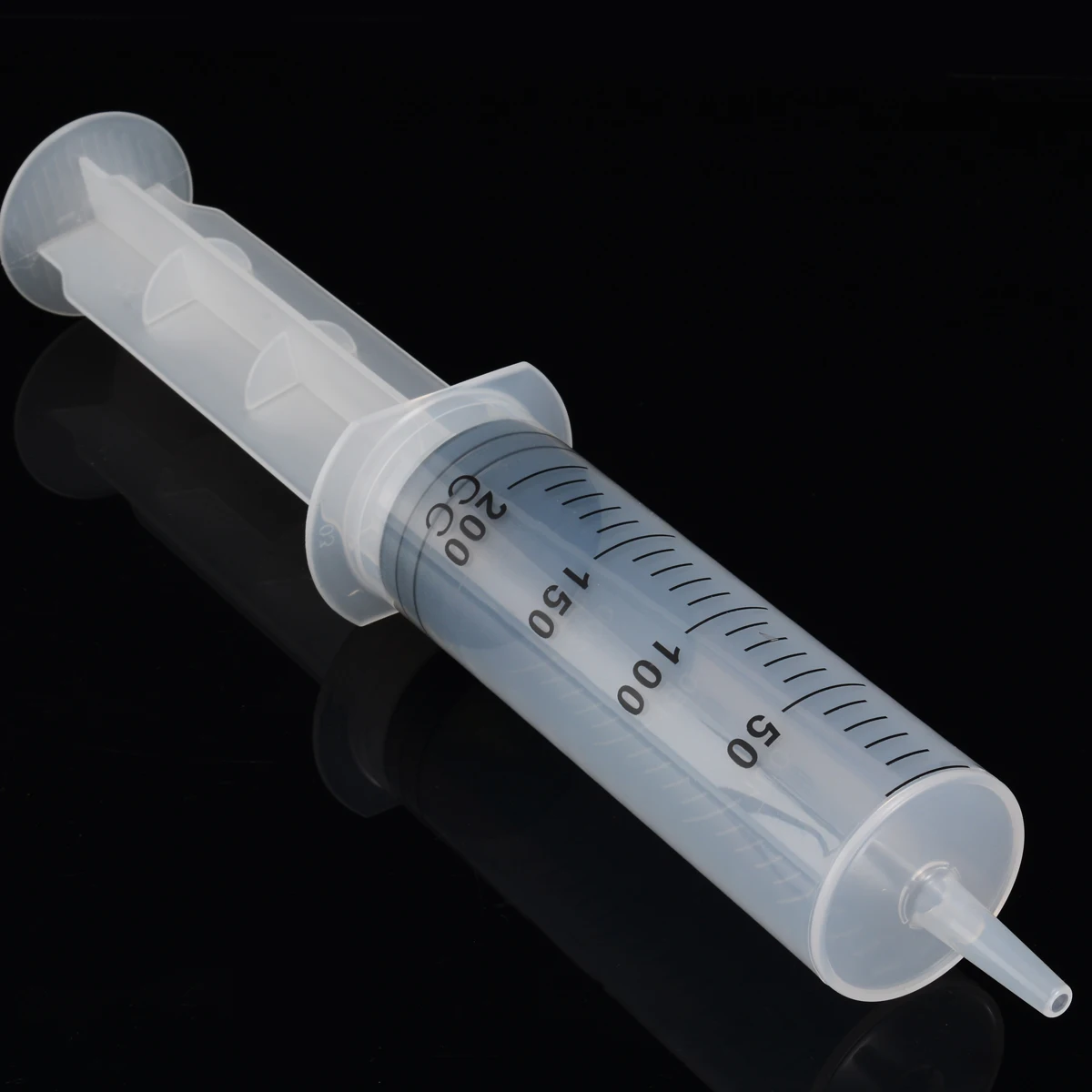 

200ml Syringe Plastic Syringe Reusable Hydroponics Nutrient Pump Oil Measuring with 1m Silicone Tube Measuring Syringe