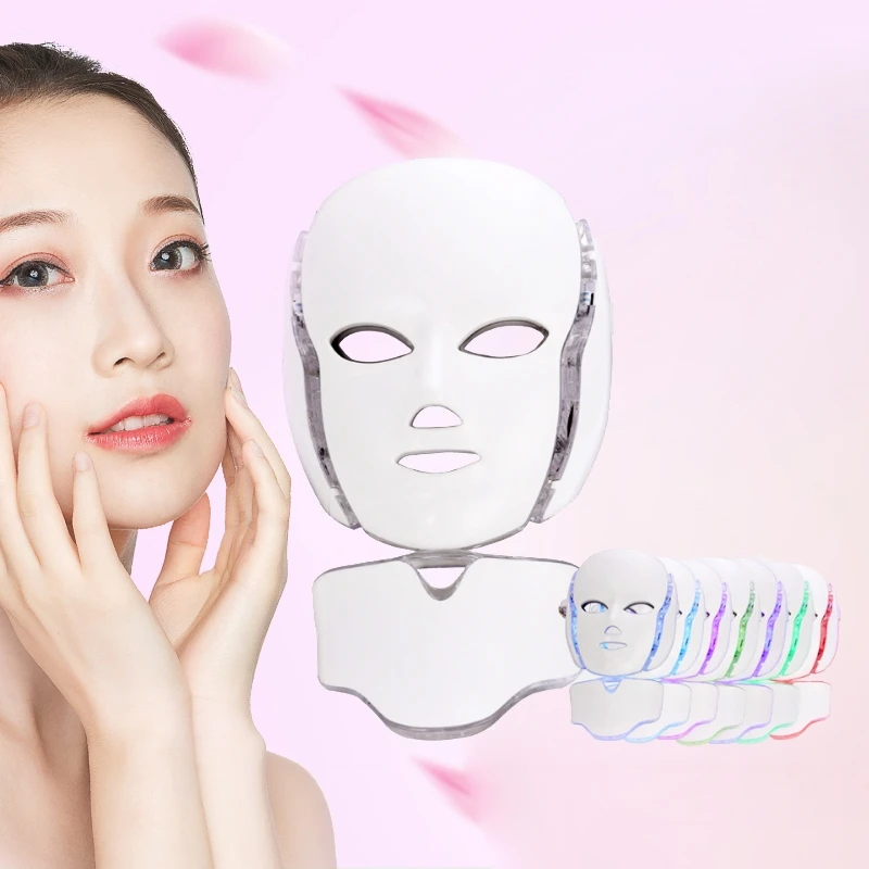 

New LED Facial Mask 7 Colors LED Light Mask Care Rejuvenation Wrinkle Acne Removal Led Mask Photon Skin Tightening