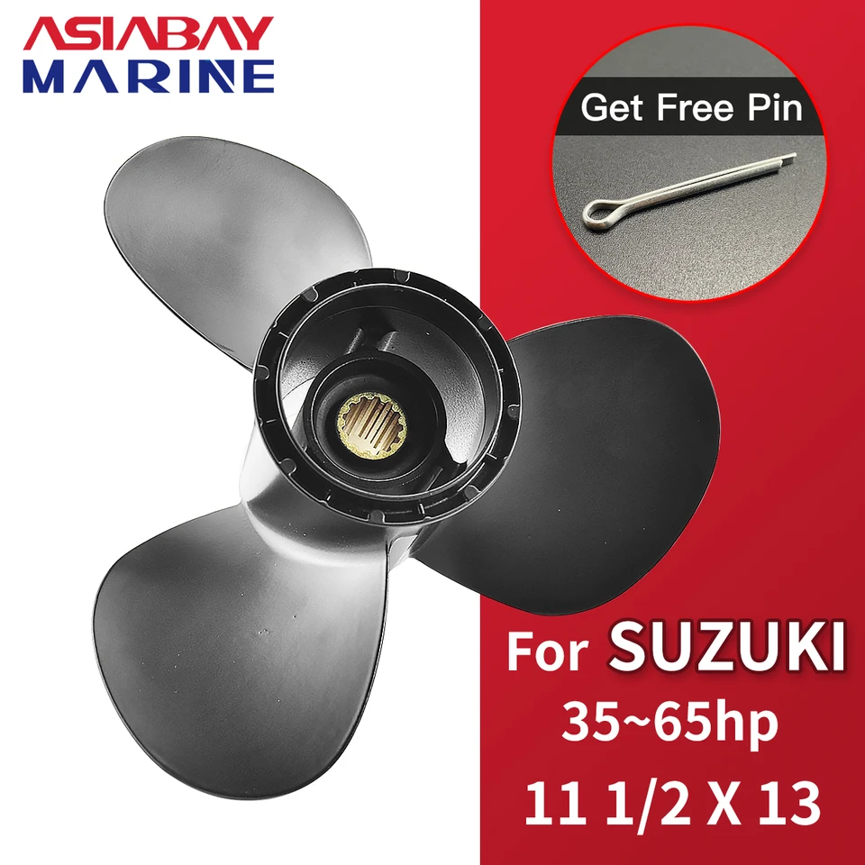 Jeffergarden Moteur Hors-bord à Hélice En Aluminium à 3 Pales 11 5/8x11-G Pour