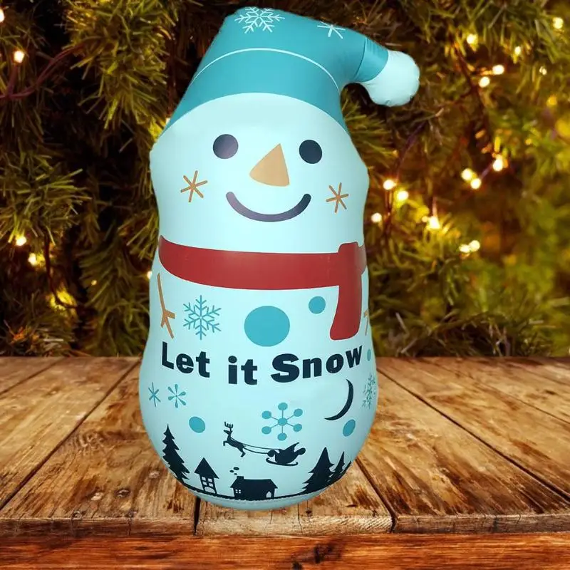 Забавный Снеговик надувные игрушки неваляшки Рождественский тренировочный подарок для детей интересные наружные надувные игрушки Праздничные украшения