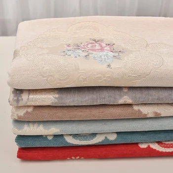 

HLQON Euramerican style Chenille Fabric For Cushion Material Curtain,Chair Quilting & Sewing Sofa,Table Cloth 1.8m Width