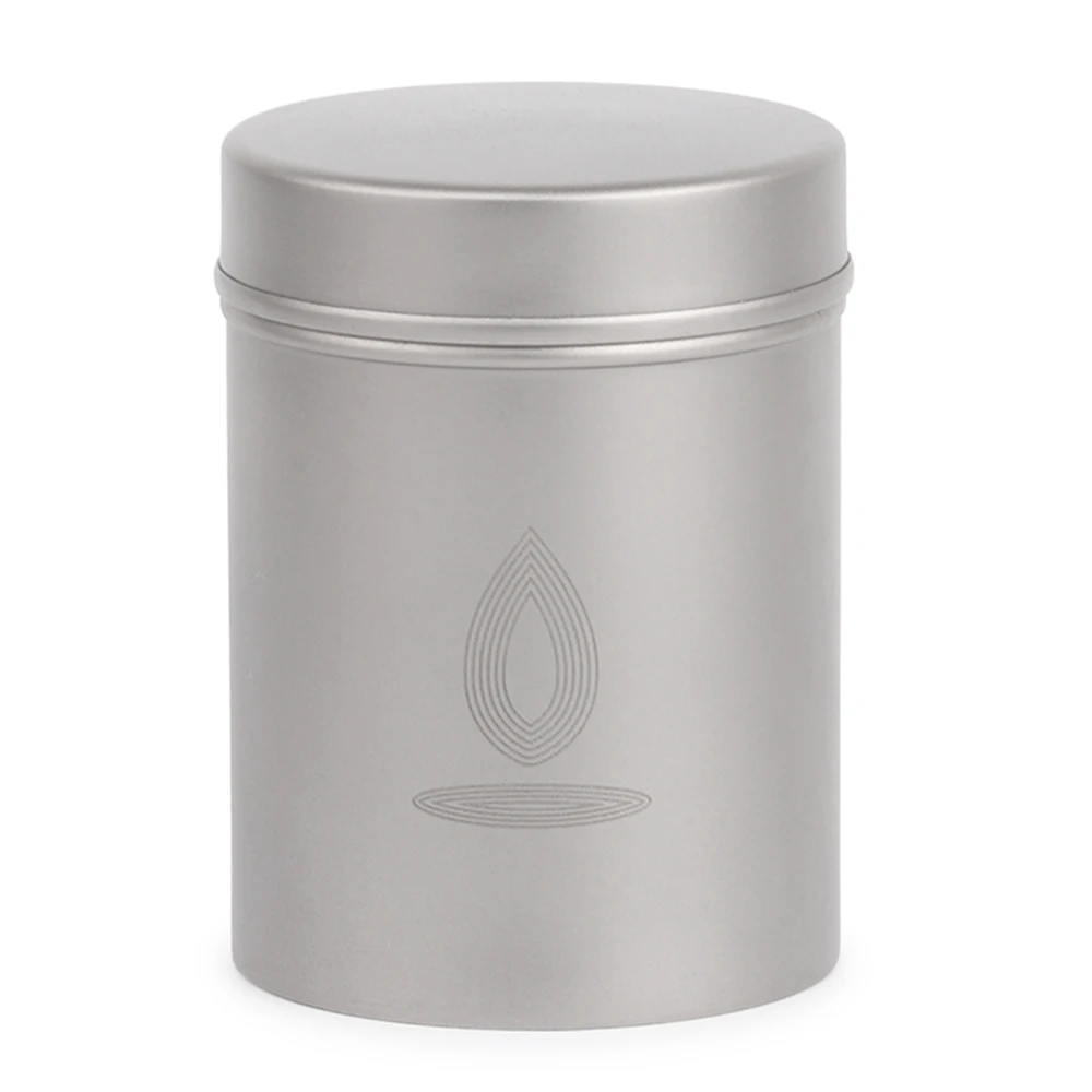 Открытый Портативный Кемпинг водонепроницаемый контейнер титановый жестяной чехол для хранения чая кофе в зернах сигарет наружная посуда - Цвет: as picture