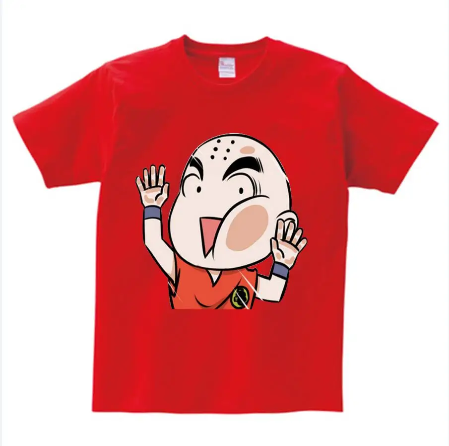 red childreT-shirt Летняя модельная футболка с принтом «Жемчуг дракона», «Гоку», детские футболки с аниме рисунком, детская одежда для маленьких девочек - Цвет: red childreT-shirt