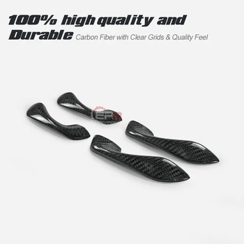 

For Honda 2017 On Civic Type R FK8 Carbon Fiber Front & Rear Inner Door Handle Trim Glossy Finish Interior Drift Racing Part Kit