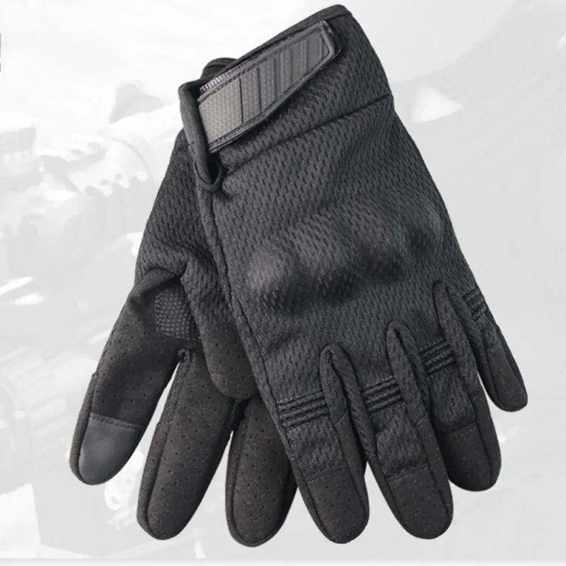Tactical Gloves Men Breathable Full Finger Gloves Touch Screen Hard Knuckle Outdoor Motorbike Cycling Climbing Anti-skid Gloves