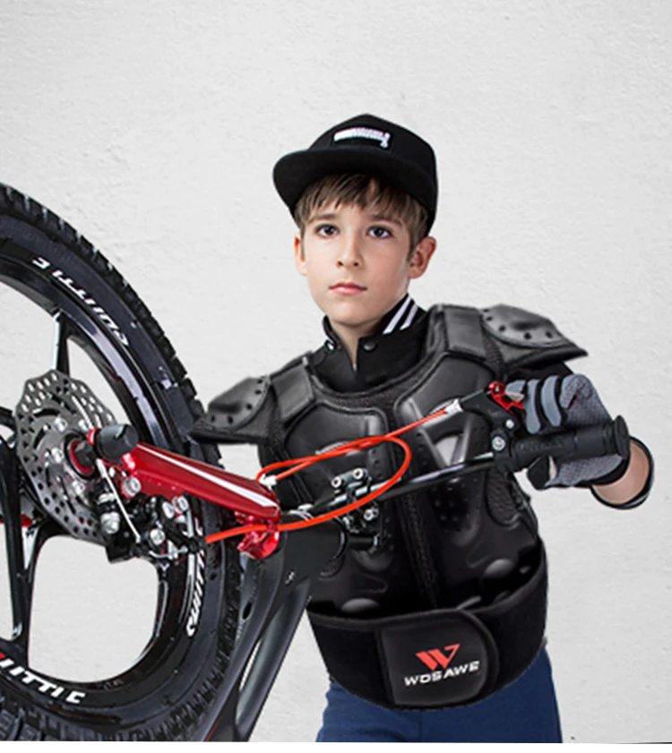 Children's Armor Jacket Spine Chest Protection Equipment Motocross Skateboard Moto Jacket Motorcycle Gear