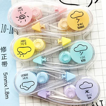 

6pcs/Set Little Weather Correction Tape Pen Ink Erase Tape Student Stationery