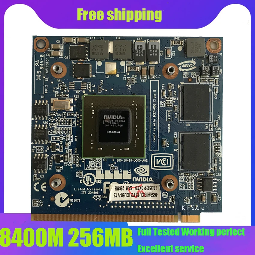 Видеокарта для ноутбука Acer Aspire 7520G 7520 7720 7720G видеокарта GeForce 8400 8400M GS DDR2 256 Мб VGA