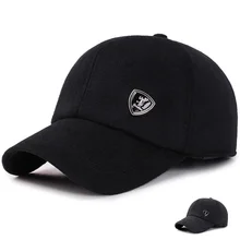 Новая зимняя бейсболка Мужская Корейская версия уличная хлопковая Защитная шляпа модные наушники бейсболки мужская шляпа