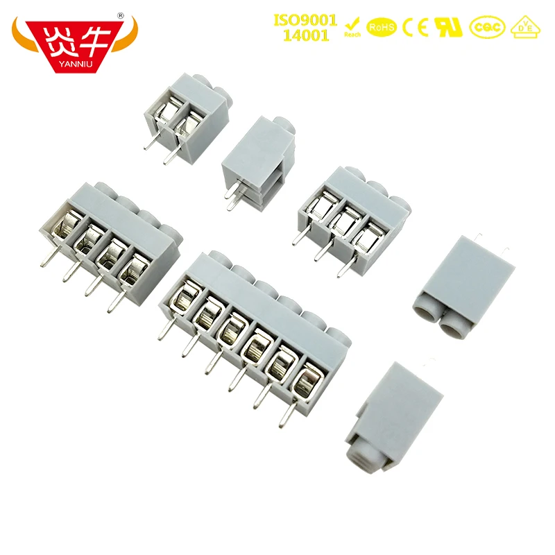 

10Pcs KF168 5.0 2P ~ 12P PCB SCREW TERMINAL BLOCKS DG167 5.0mm 2PIN ~ 12PIN CAN BE STITCHED PHOENIX CONTACT DEGSON KEFA