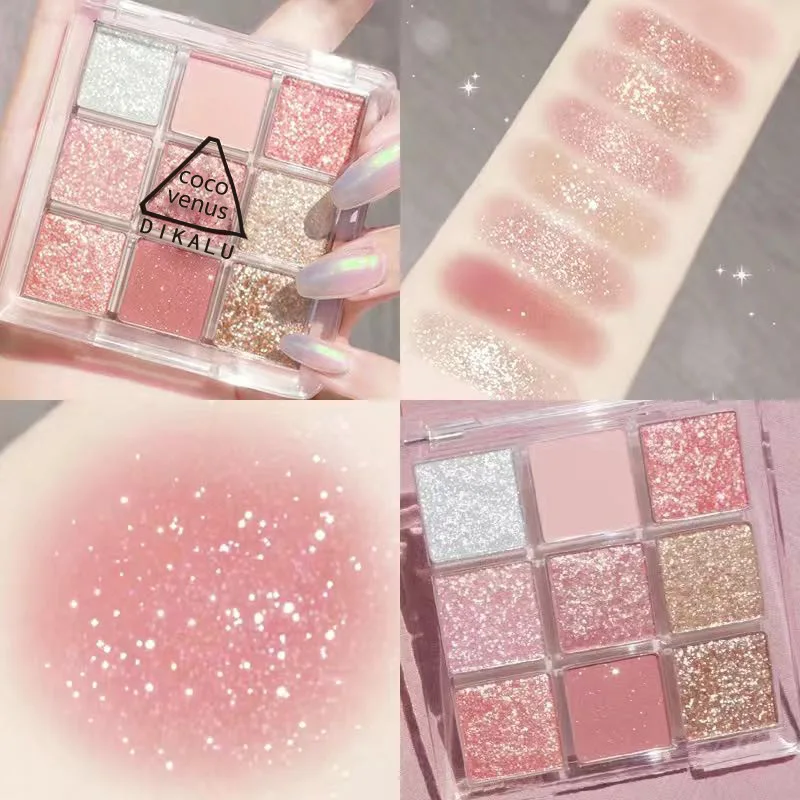 

Miss lara Makeup Eyeshadow Pallete makeup brushes 9 Color Shimmer Pigmented Eye Shadow Palette Make up Palette maquillage