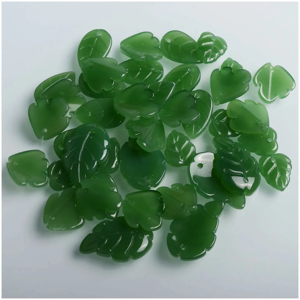 Стеклянные бусины зеленая глазурь материал ручной работы рандомные россыпью для