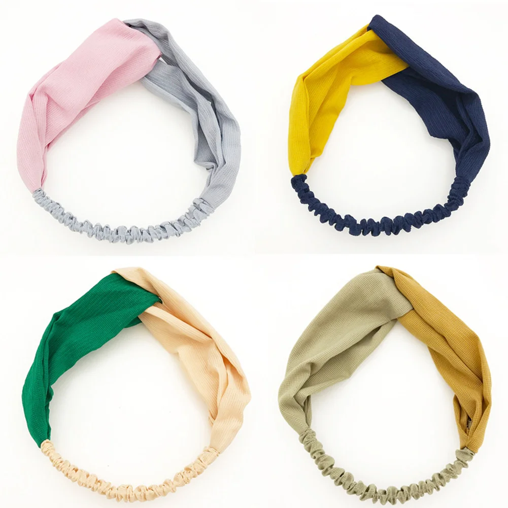 

Top Knot Turban Headband Elastic Hairband Hair Accessories for Girls No Slip Stay on Knotted Head band Hair Band for Women